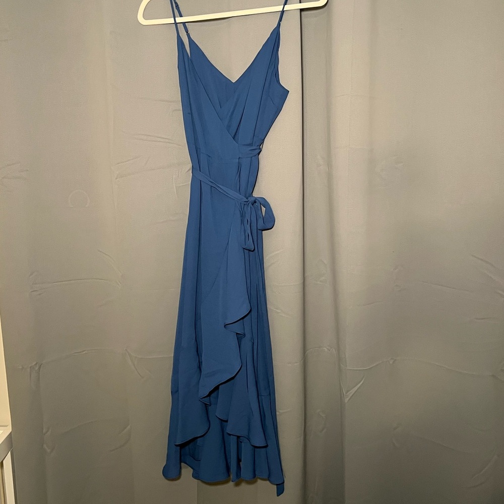 Lulus Blue Wrap Dress